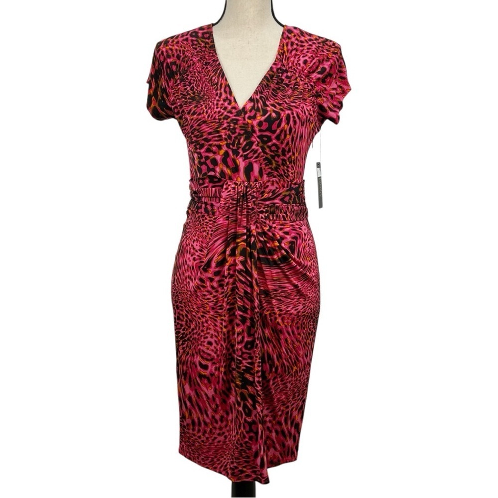 Laundry by Shelli Segal V-neck jersey short sleeves dress